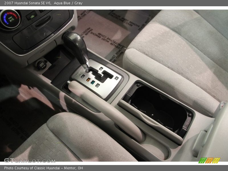 Aqua Blue / Gray 2007 Hyundai Sonata SE V6