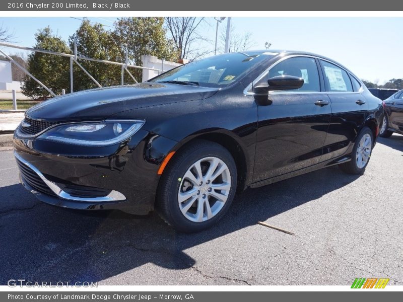 Black / Black 2016 Chrysler 200 Limited