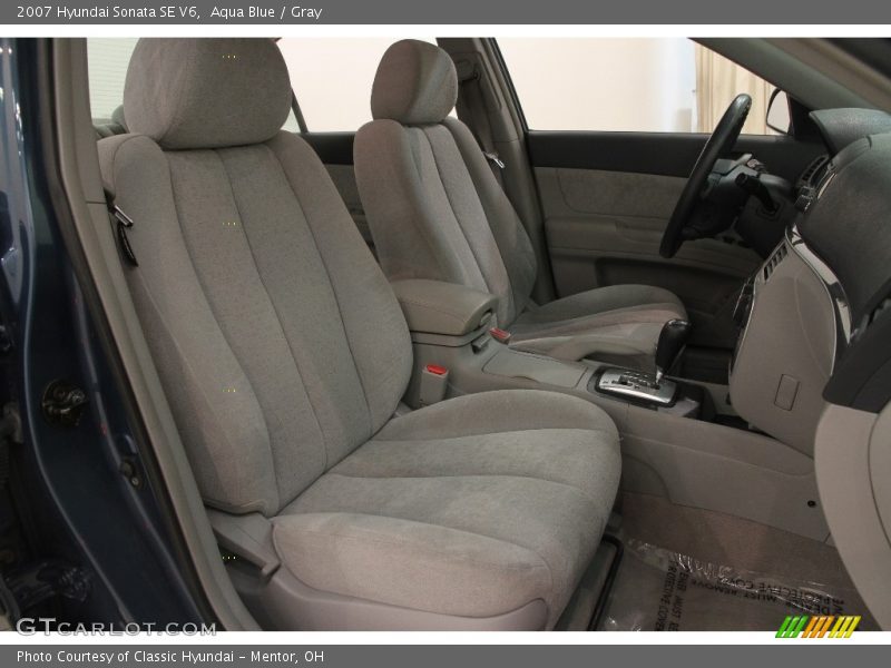 Aqua Blue / Gray 2007 Hyundai Sonata SE V6