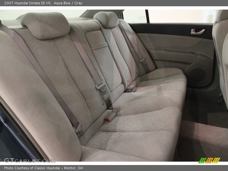 Aqua Blue / Gray 2007 Hyundai Sonata SE V6