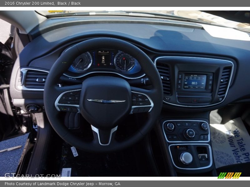 Black / Black 2016 Chrysler 200 Limited