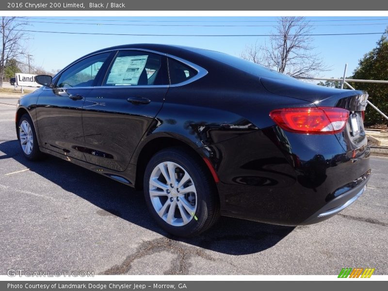 Black / Black 2016 Chrysler 200 Limited