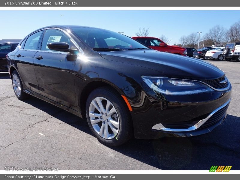 Black / Black 2016 Chrysler 200 Limited
