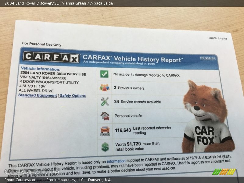 Vienna Green / Alpaca Beige 2004 Land Rover Discovery SE