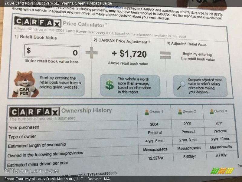 Vienna Green / Alpaca Beige 2004 Land Rover Discovery SE