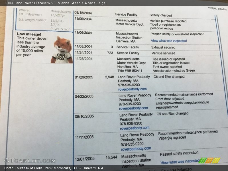 Vienna Green / Alpaca Beige 2004 Land Rover Discovery SE