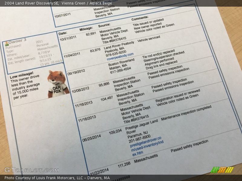 Vienna Green / Alpaca Beige 2004 Land Rover Discovery SE