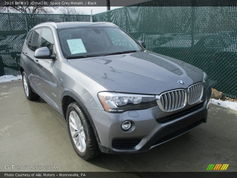 Space Grey Metallic / Black 2016 BMW X3 xDrive28i