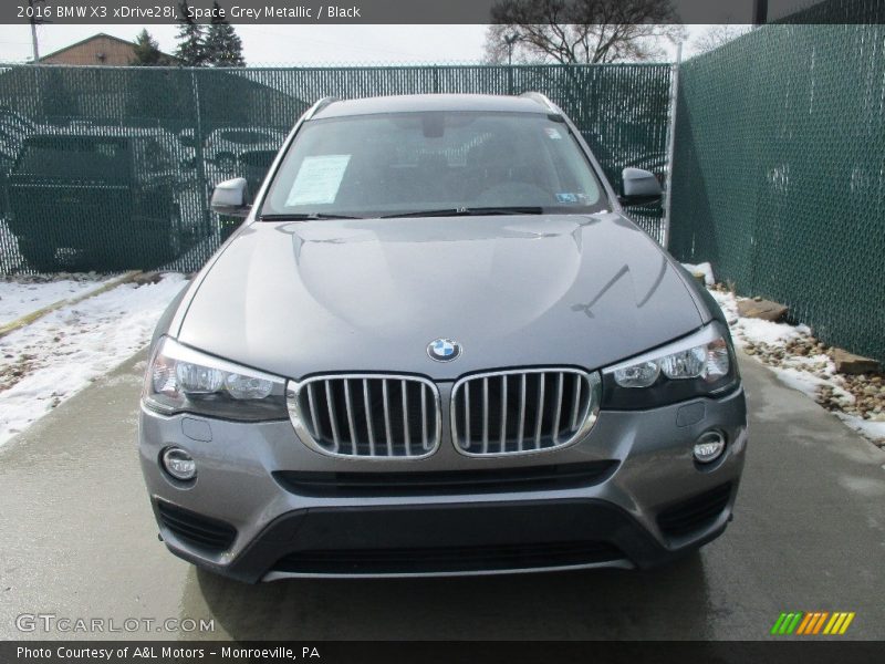 Space Grey Metallic / Black 2016 BMW X3 xDrive28i