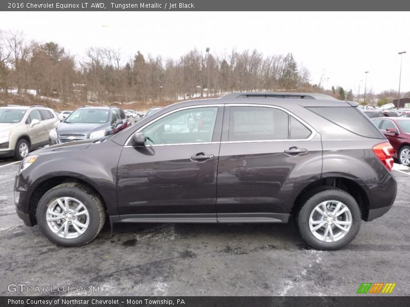 Tungsten Metallic / Jet Black 2016 Chevrolet Equinox LT AWD