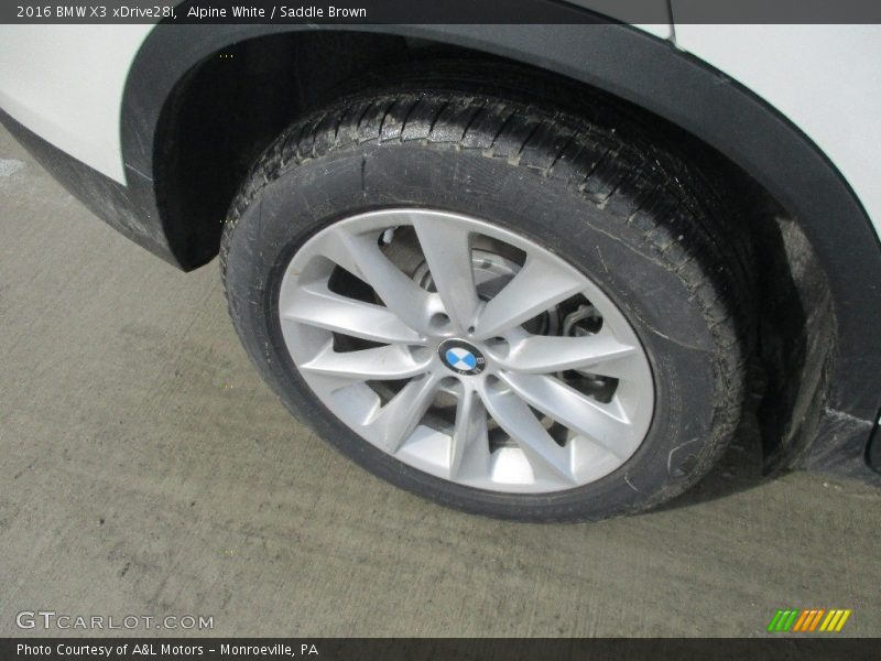 Alpine White / Saddle Brown 2016 BMW X3 xDrive28i