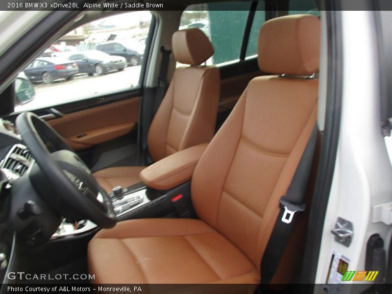 Alpine White / Saddle Brown 2016 BMW X3 xDrive28i