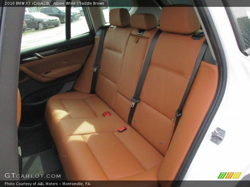 Alpine White / Saddle Brown 2016 BMW X3 xDrive28i