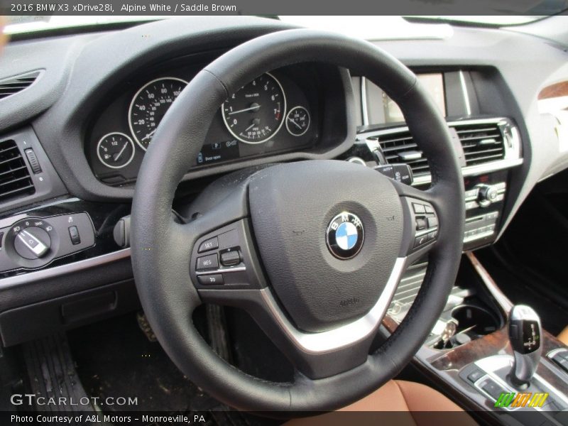 Alpine White / Saddle Brown 2016 BMW X3 xDrive28i