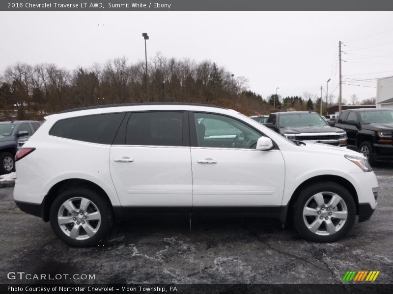 Summit White / Ebony 2016 Chevrolet Traverse LT AWD
