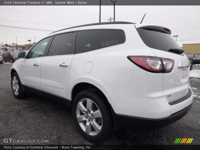 Summit White / Ebony 2016 Chevrolet Traverse LT AWD
