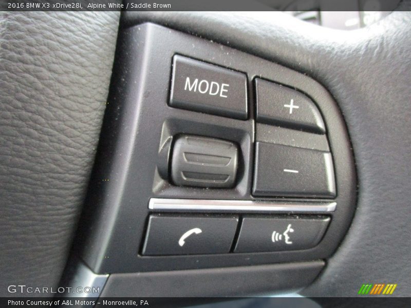 Alpine White / Saddle Brown 2016 BMW X3 xDrive28i