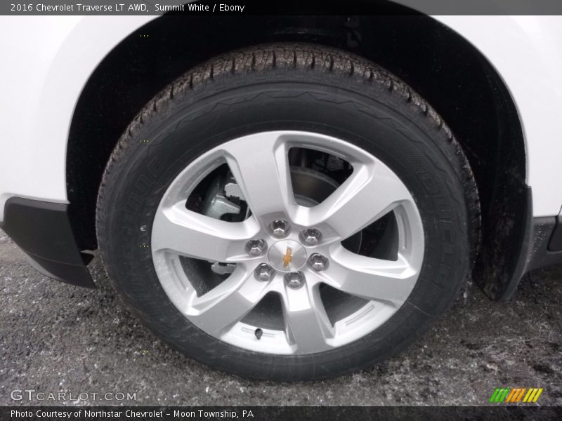 Summit White / Ebony 2016 Chevrolet Traverse LT AWD
