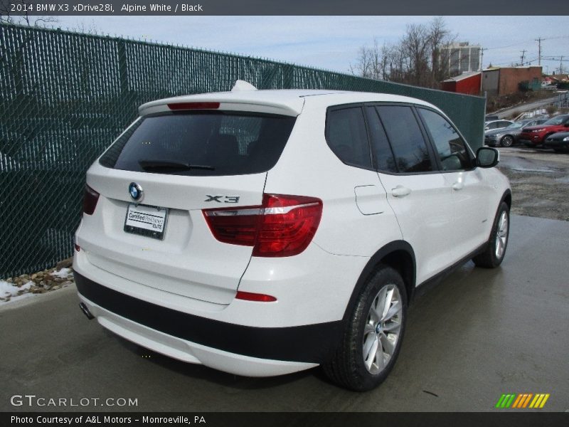 Alpine White / Black 2014 BMW X3 xDrive28i