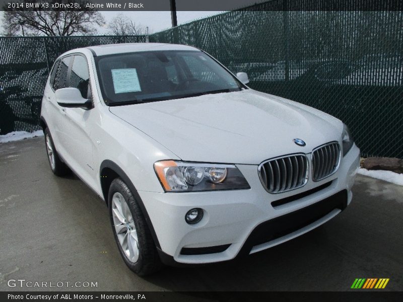 Alpine White / Black 2014 BMW X3 xDrive28i