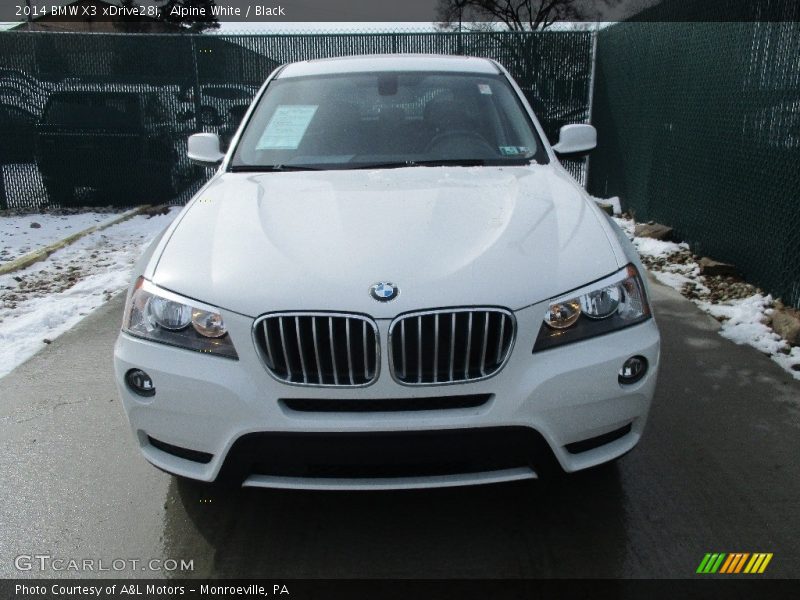 Alpine White / Black 2014 BMW X3 xDrive28i