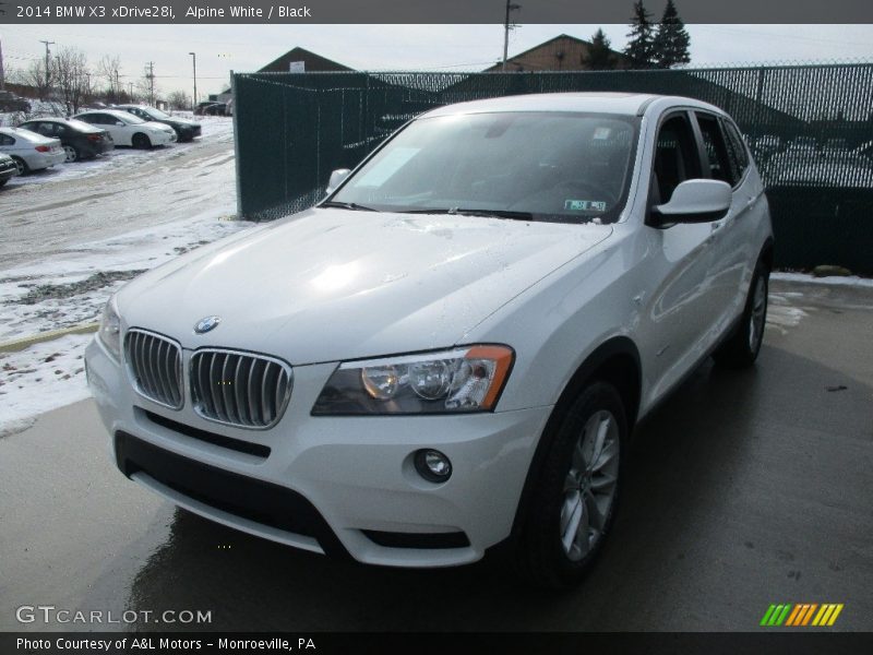 Alpine White / Black 2014 BMW X3 xDrive28i