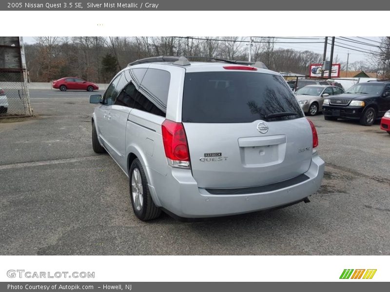 Silver Mist Metallic / Gray 2005 Nissan Quest 3.5 SE
