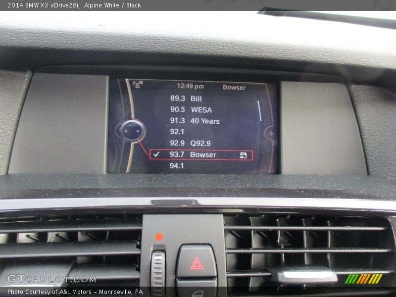 Alpine White / Black 2014 BMW X3 xDrive28i