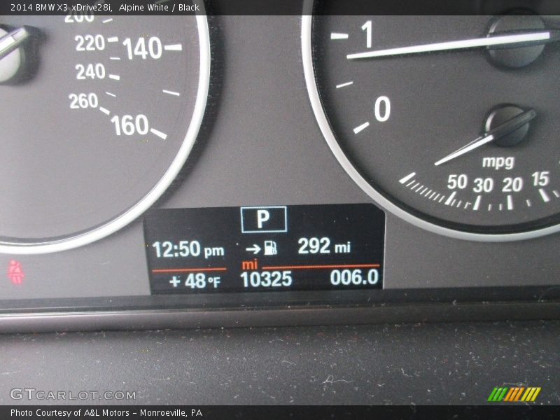 Alpine White / Black 2014 BMW X3 xDrive28i