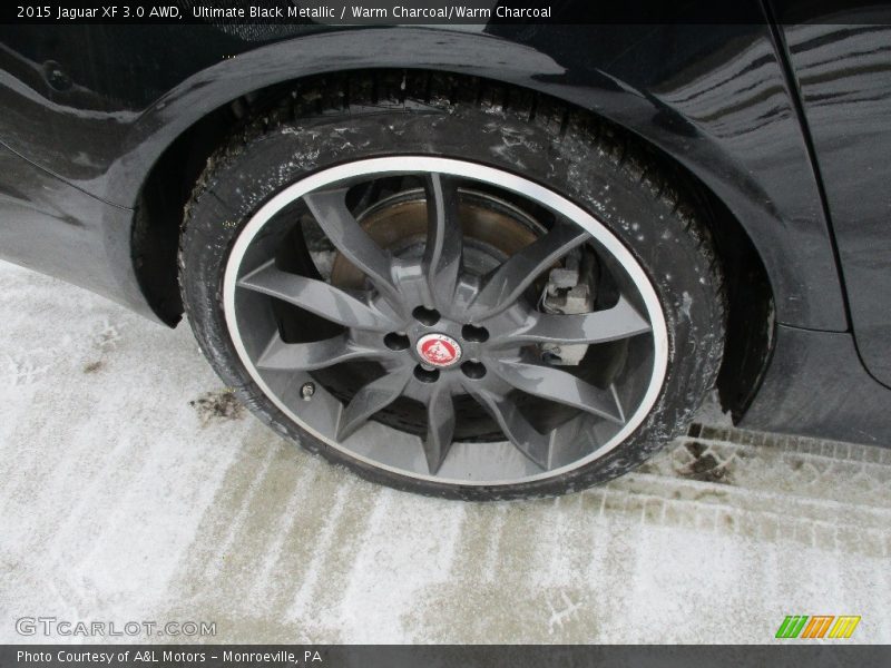 Ultimate Black Metallic / Warm Charcoal/Warm Charcoal 2015 Jaguar XF 3.0 AWD