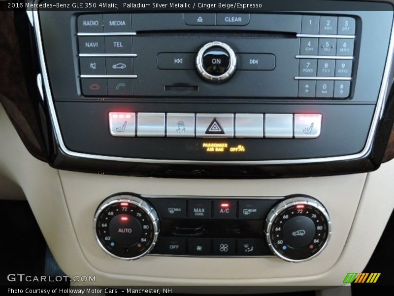 Palladium Silver Metallic / Ginger Beige/Espresso 2016 Mercedes-Benz GLE 350 4Matic