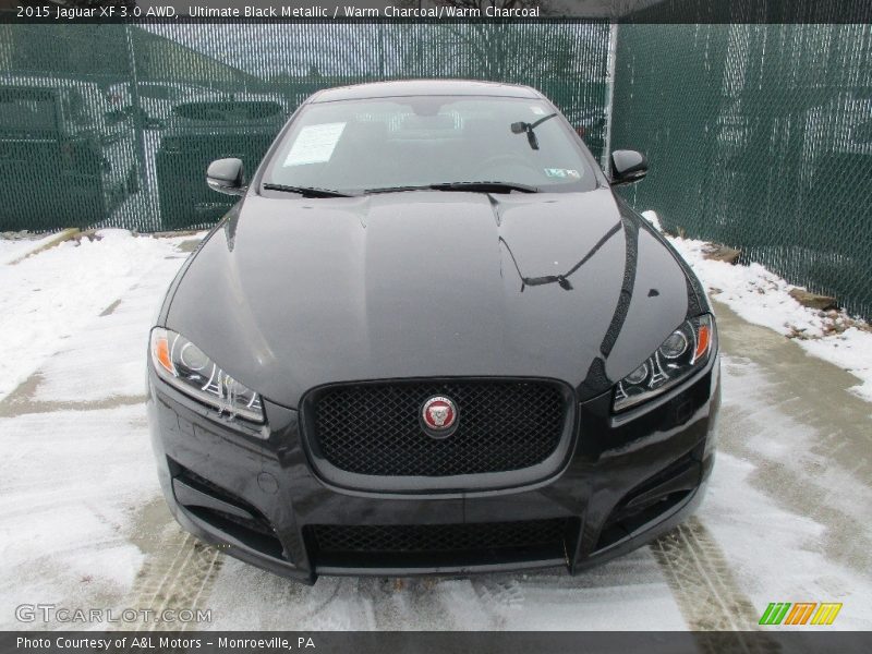 Ultimate Black Metallic / Warm Charcoal/Warm Charcoal 2015 Jaguar XF 3.0 AWD