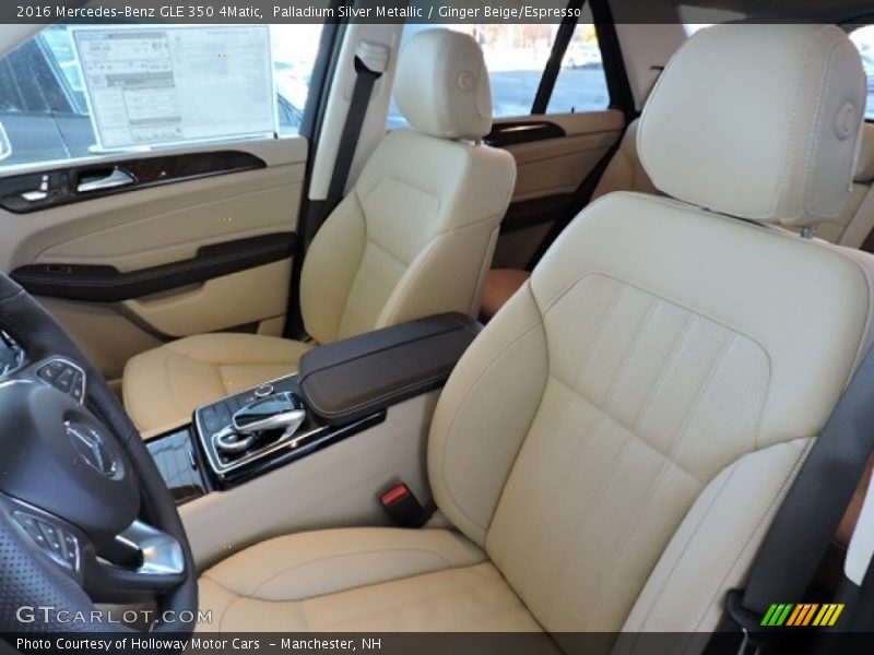 Palladium Silver Metallic / Ginger Beige/Espresso 2016 Mercedes-Benz GLE 350 4Matic
