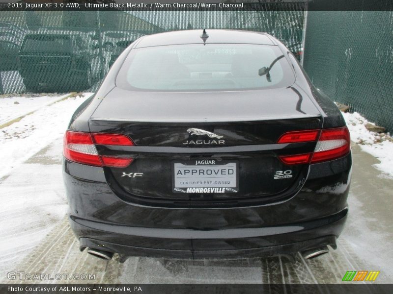 Ultimate Black Metallic / Warm Charcoal/Warm Charcoal 2015 Jaguar XF 3.0 AWD