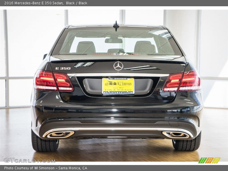 Black / Black 2016 Mercedes-Benz E 350 Sedan