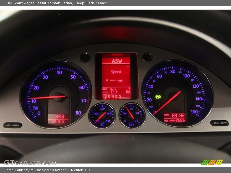 Deep Black / Black 2008 Volkswagen Passat Komfort Sedan