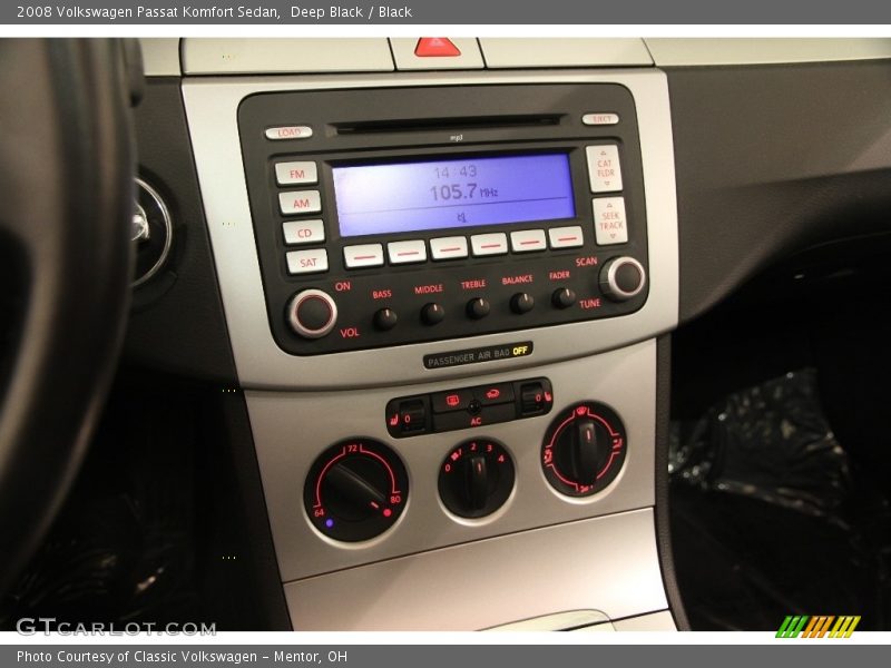 Deep Black / Black 2008 Volkswagen Passat Komfort Sedan
