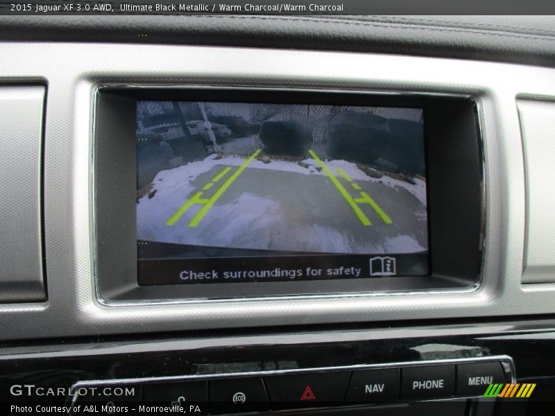 Ultimate Black Metallic / Warm Charcoal/Warm Charcoal 2015 Jaguar XF 3.0 AWD