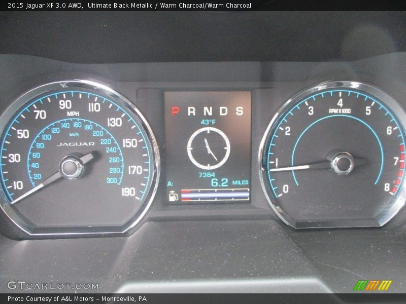 Ultimate Black Metallic / Warm Charcoal/Warm Charcoal 2015 Jaguar XF 3.0 AWD