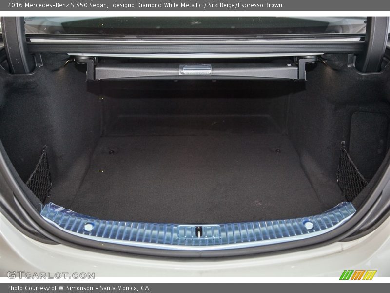 designo Diamond White Metallic / Silk Beige/Espresso Brown 2016 Mercedes-Benz S 550 Sedan
