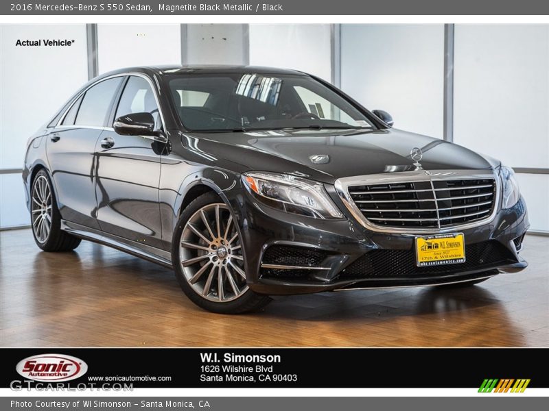 Magnetite Black Metallic / Black 2016 Mercedes-Benz S 550 Sedan