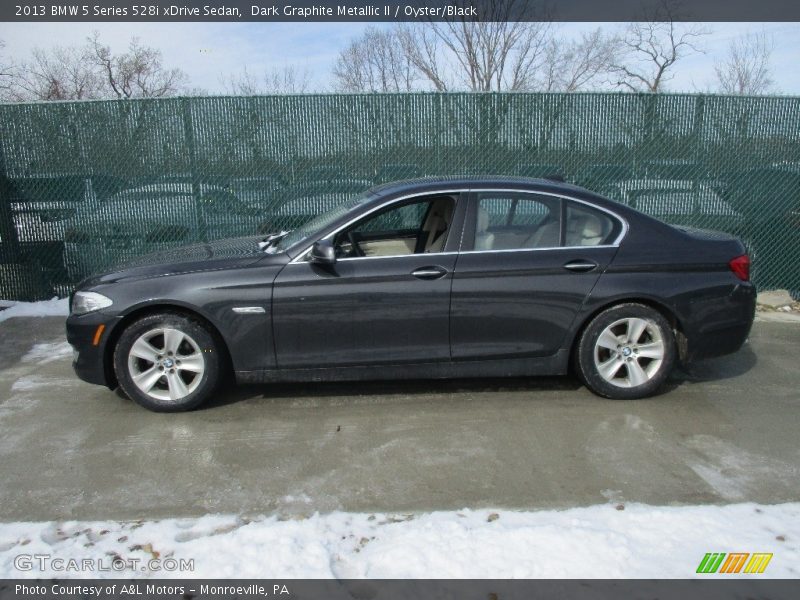 Dark Graphite Metallic II / Oyster/Black 2013 BMW 5 Series 528i xDrive Sedan