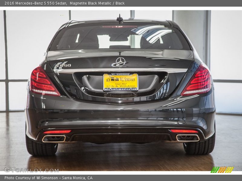 Magnetite Black Metallic / Black 2016 Mercedes-Benz S 550 Sedan