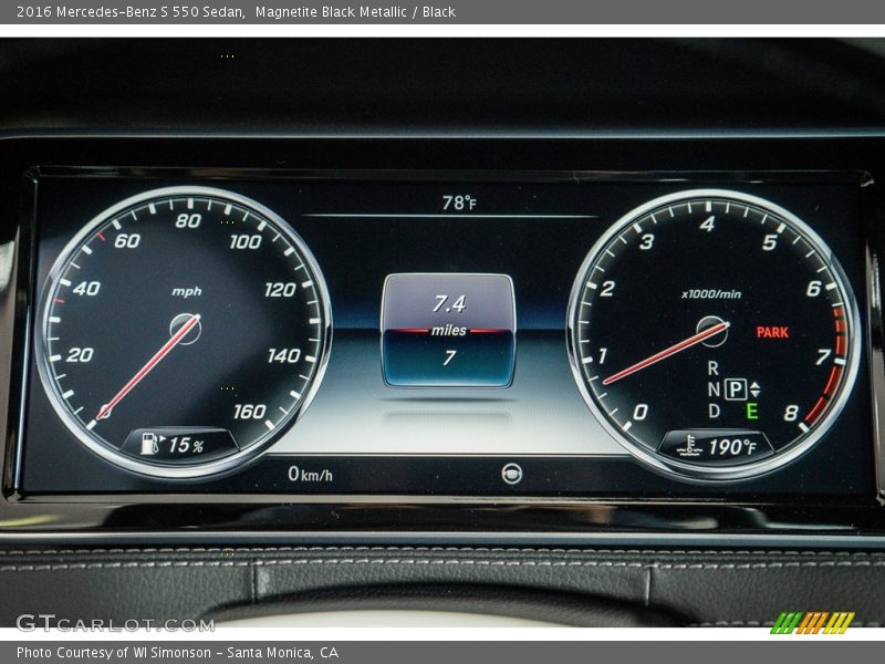Magnetite Black Metallic / Black 2016 Mercedes-Benz S 550 Sedan