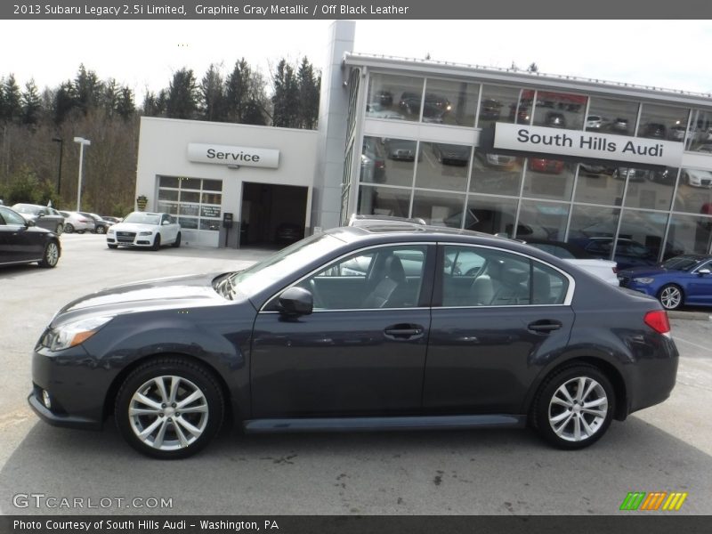 Graphite Gray Metallic / Off Black Leather 2013 Subaru Legacy 2.5i Limited