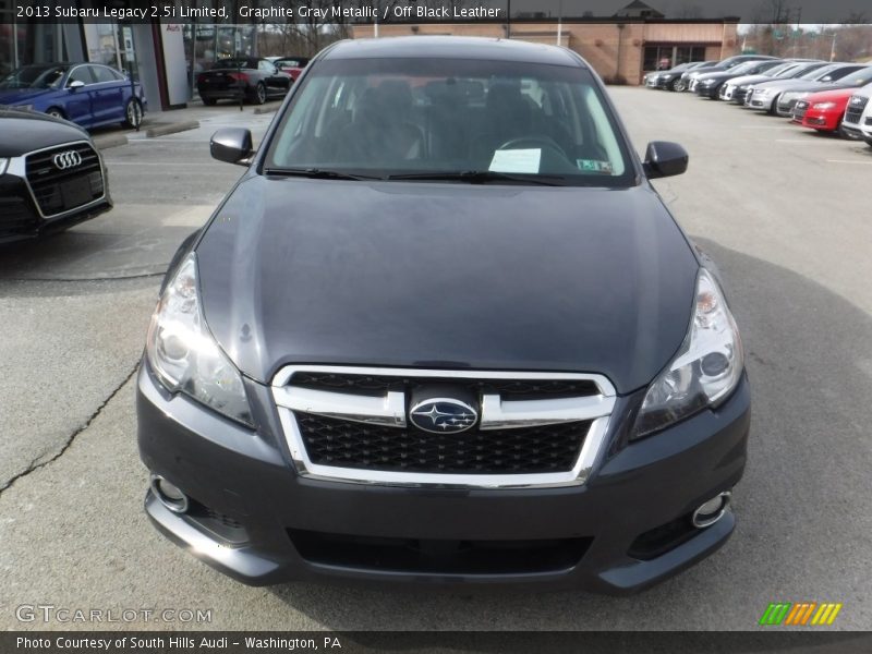 Graphite Gray Metallic / Off Black Leather 2013 Subaru Legacy 2.5i Limited