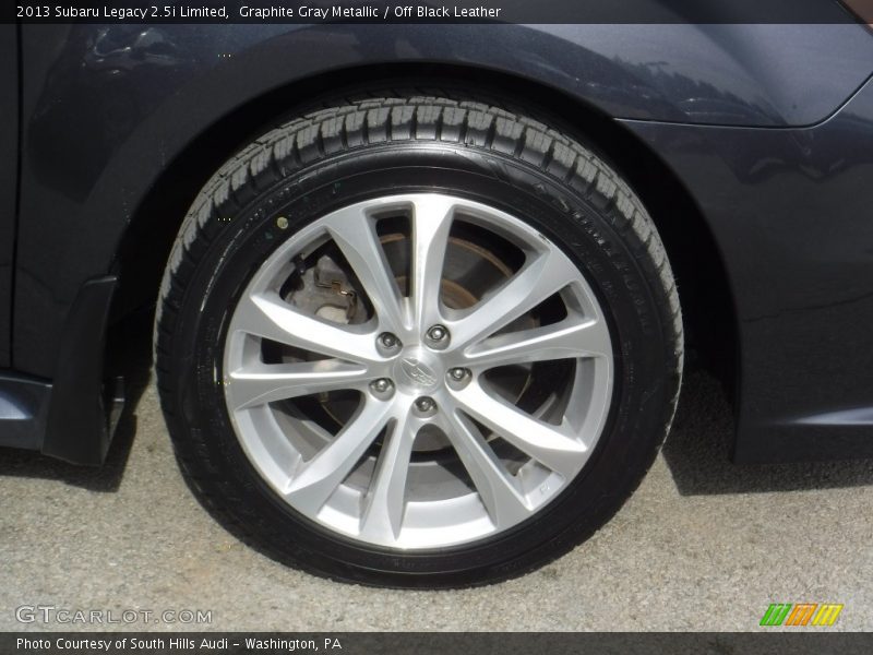 Graphite Gray Metallic / Off Black Leather 2013 Subaru Legacy 2.5i Limited