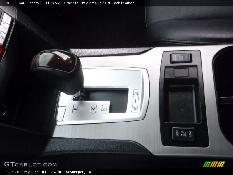 Graphite Gray Metallic / Off Black Leather 2013 Subaru Legacy 2.5i Limited