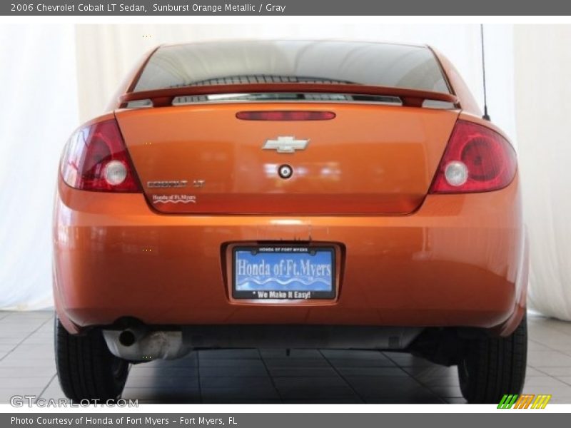 Sunburst Orange Metallic / Gray 2006 Chevrolet Cobalt LT Sedan