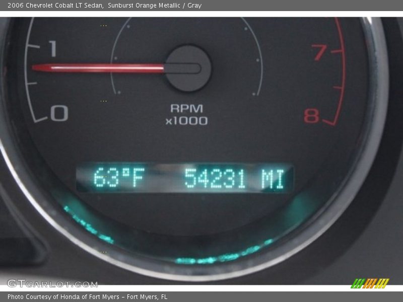 Sunburst Orange Metallic / Gray 2006 Chevrolet Cobalt LT Sedan